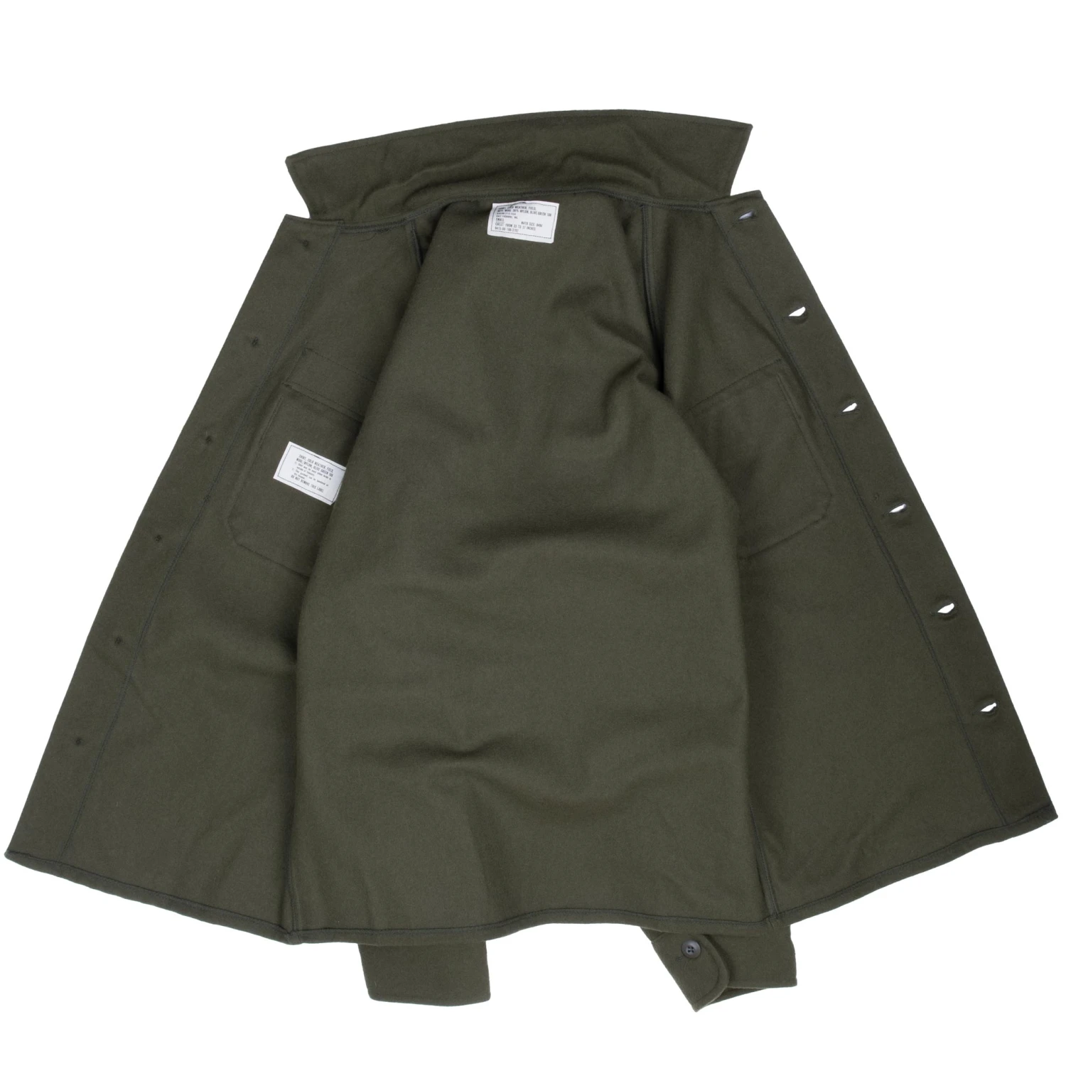 VINTAGE US ARMY OG 108 WOOL SHIRT PATCHED 1977 SIZE SMALL NOS(Vintage Us Army Og 108 Wool Shirt Patched 1977 Size Small Nos) 8 VINTAGE US ARMY OG 108 WOOL SHIRT PATCHED 1977 SIZE SMALL NOS(Vintage Us Army Og 108 Wool Shirt Patched 1977 Size Small Nos) - Image 8