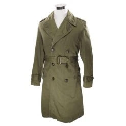 VINTAGE US ARMY OVERCOAT TRENCH COAT 1953 KOREAN WAR SIZE SMALL REGULAR(Vintage Us Army Overcoat Trench Coat 1953 Korean War Size Small Regular) -Rare Gear USA Shop DSC 8936