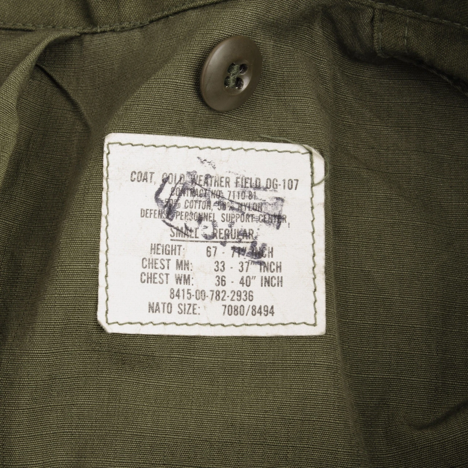 VINTAGE US ARMY M-1965 M65 FIELD JACKET 1981 SIZE SMALL REGULAR(Vintage Us Army M 1965 M65 Field Jacket 1981 Size Small Regular 1) 4 VINTAGE US ARMY M-1965 M65 FIELD JACKET 1981 SIZE SMALL REGULAR(Vintage Us Army M 1965 M65 Field Jacket 1981 Size Small Regular 1) - Image 4