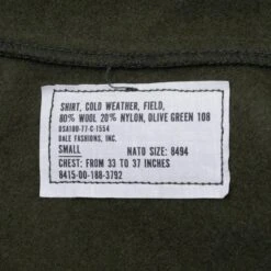 VINTAGE US ARMY OG 108 WOOL SHIRT PATCHED 1977 SIZE SMALL NOS(Vintage Us Army Og 108 Wool Shirt Patched 1977 Size Small Nos) 11 VINTAGE US ARMY OG 108 WOOL SHIRT PATCHED 1977 SIZE SMALL NOS(Vintage Us Army Og 108 Wool Shirt Patched 1977 Size Small Nos) -Rare Gear USA Shop DSC 9076 abbaa73c a288 4a33 ba4c 1dda90293e13