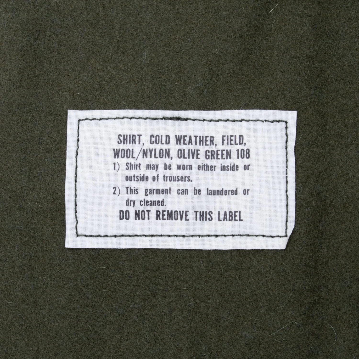 VINTAGE US ARMY OG 108 WOOL SHIRT PATCHED 1977 SIZE SMALL NOS(Vintage Us Army Og 108 Wool Shirt Patched 1977 Size Small Nos) 5 VINTAGE US ARMY OG 108 WOOL SHIRT PATCHED 1977 SIZE SMALL NOS(Vintage Us Army Og 108 Wool Shirt Patched 1977 Size Small Nos) - Image 5