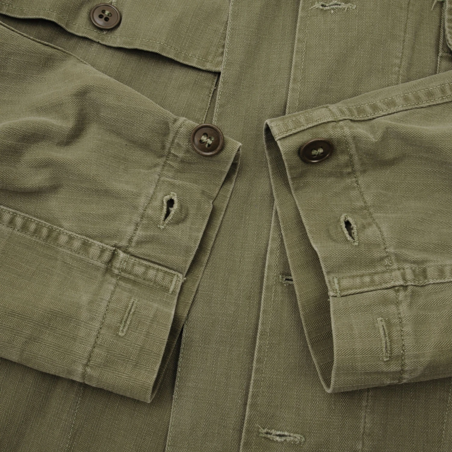 VINTAGE US ARMY FATIGUE SHIRT HBT HERRINGBONE TWILL 1950S EARLY VIETNAM 38R(Us Army Utility Shirt Hbt Herringbone Twill 1950s) 7 VINTAGE US ARMY FATIGUE SHIRT HBT HERRINGBONE TWILL 1950S EARLY VIETNAM 38R(Us Army Utility Shirt Hbt Herringbone Twill 1950s) - Image 7