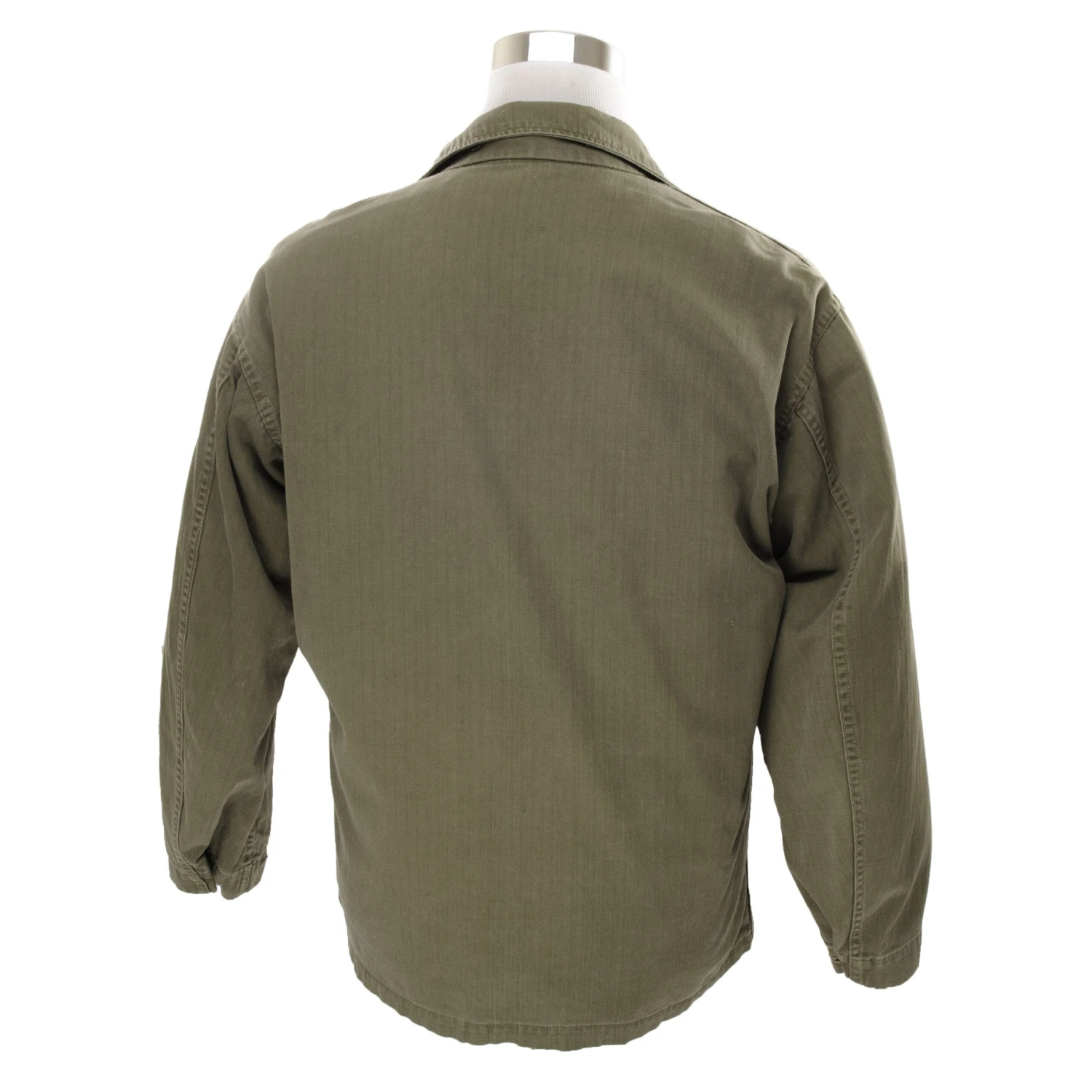 VINTAGE US ARMY FATIGUE SHIRT HBT HERRINGBONE TWILL 1950S EARLY VIETNAM 38R(Us Army Utility Shirt Hbt Herringbone Twill 1950s) 3 VINTAGE US ARMY FATIGUE SHIRT HBT HERRINGBONE TWILL 1950S EARLY VIETNAM 38R(Us Army Utility Shirt Hbt Herringbone Twill 1950s) - Image 3