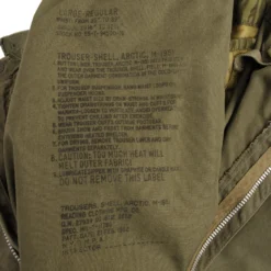 VINTAGE US ARMY M51 ARTCTIC PARKA PANTS TROUSERS 1955 LARGE REGULAR(Vintage Us Army M51 Artctic Parka Pants Trousers 1955 Large Regular) -Rare Gear USA Shop DSC 9493