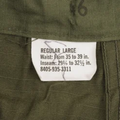 VINTAGE US ARMY RIP STOP TROPICAL COMBAT TROUSERS 1967 LARGE REG NOS NEW(Vintage Us Army Tropical Combat Trousers 1967 Vietnam War Large Reg Nos New) -Rare Gear USA Shop DSC 9542 1