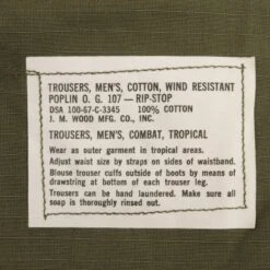 VINTAGE US ARMY TROPICAL COMBAT TROUSERS 1967 VIETNAM WAR LARGE REG NOS NEW(Vintage Us Army Tropical Combat Trousers 5th Pat 1967 Vietnam War Large Reg Nos) -Rare Gear USA Shop DSC 9544