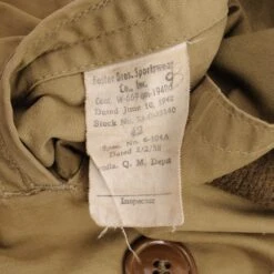 VINTAGE US ARMY MACKINAW FIRST PATTERN JACKET 1942 WW2 SIZE 42(Vintage Us Army Mackinaw First Pattern Jacket 1942 Ww2 Size 42) 12 VINTAGE US ARMY MACKINAW FIRST PATTERN JACKET 1942 WW2 SIZE 42(Vintage Us Army Mackinaw First Pattern Jacket 1942 Ww2 Size 42) -Rare Gear USA Shop DSC 9556