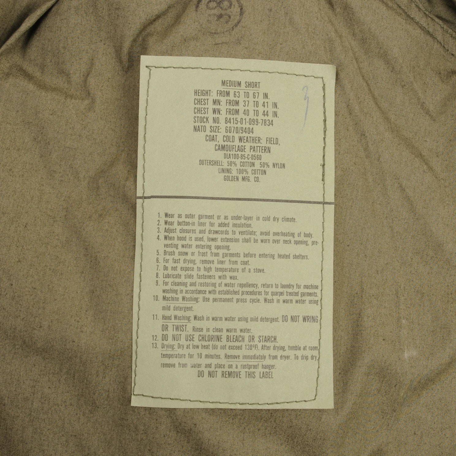 VINTAGE US ARMY M65 WOODLAND CAMO FIELD JACKET 1985 MEDIUM SHORT NOS(Vintage Us Army M65 Woodland Camo Field Jacket 1985 Medium Regular Nos) 4 VINTAGE US ARMY M65 WOODLAND CAMO FIELD JACKET 1985 MEDIUM SHORT NOS(Vintage Us Army M65 Woodland Camo Field Jacket 1985 Medium Regular Nos) - Image 4