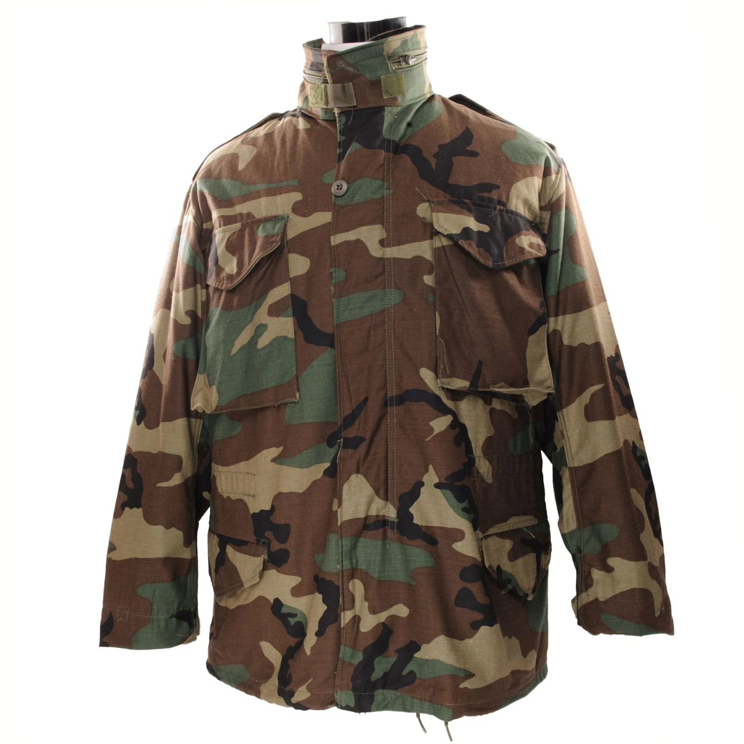 VINTAGE US ARMY M65 WOODLAND CAMO FIELD JACKET 1985 MEDIUM SHORT NOS(Vintage Us Army M65 Woodland Camo Field Jacket 1985 Medium Regular Nos) 2 VINTAGE US ARMY M65 WOODLAND CAMO FIELD JACKET 1985 MEDIUM SHORT NOS(Vintage Us Army M65 Woodland Camo Field Jacket 1985 Medium Regular Nos) - Image 2