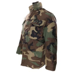 VINTAGE US ARMY M65 WOODLAND CAMO FIELD JACKET 1982 XS REGULAR NOS(Vintage Us Army M65 Woodland Camo Field Jacket 1982 Xs Regular Nos)
