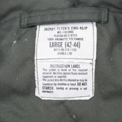 VINTAGE USAF US AIR FORCE CWU 45/P FLYERS JACKET 1984 SIZE LARGE(Vintage Usaf Us Air Force Cwu 45 P Flyers Jacket 1984 Size Large) -Rare Gear USA Shop DSC 9931