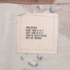 VINTAGE US ARMY DESERT CAMO CHOCOLATE CHIP COMBAT JACKET 1990 SMALL REGULAR NOS(Vintage Us Army Desert Camo Chocolate Chip Jacket 1990 Small Regular Nos) -Rare Gear USA Shop DSC 9940