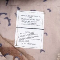 VINTAGE US ARMY CHOCOLATE CHIP DESERT CAMO COMBAT TROUSERS 1980S XL REGULAR NOS(Vintage Us Army Chocolate Chip Desert Camo Trousers 1980s Xl Regular) -Rare Gear USA Shop DSC 9945