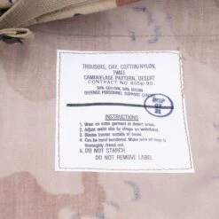 VINTAGE US ARMY CHOCOLATE CHIP DESERT CAMO TROUSERS 1980S LARGE LONG NOS(Vintage Us Army Chocolate Chip Desert Camo Trousers 1980s Large Long Nos) -Rare Gear USA Shop DSC 9960