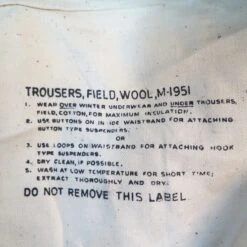 US ARMY FIELD TROUSERS PANTS M-1951 M51 1953 KOREAN WAR SIZE 32X30 SMALL LONG(Us Army Field Trousers Pants M51 1953 Korean War Size 32x30) -Rare Gear USA Shop armys0003 stamp