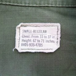 US ARMY TROPICAL COMBAT JACKET 4TH PATTERN 1968 VIETNAM WAR SIZE SMALL REGULAR(Vietnam Poplin Rip Stop Tropical Combat Shirt 1968 Small) 11 US ARMY TROPICAL COMBAT JACKET 4TH PATTERN 1968 VIETNAM WAR SIZE SMALL REGULAR(Vietnam Poplin Rip Stop Tropical Combat Shirt 1968 Small) -Rare Gear USA Shop armys0006 tag2