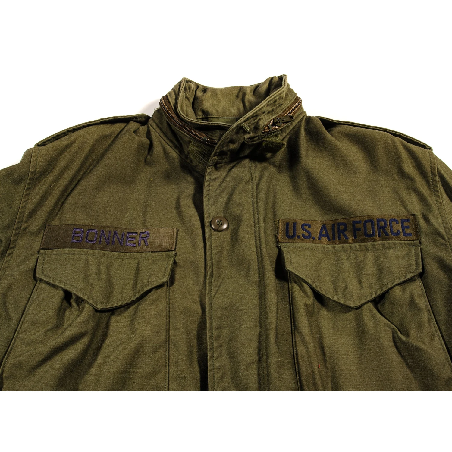 VINTAGE USAF US AIR FORCE M-1965 M65 FIELD JACKET PATCHED 1986 SIZE SMALL LONG(Us Army 1986 M65 M 65 Field Jacket Small Long Gulf War) 7 VINTAGE USAF US AIR FORCE M-1965 M65 FIELD JACKET PATCHED 1986 SIZE SMALL LONG(Us Army 1986 M65 M 65 Field Jacket Small Long Gulf War) - Image 7