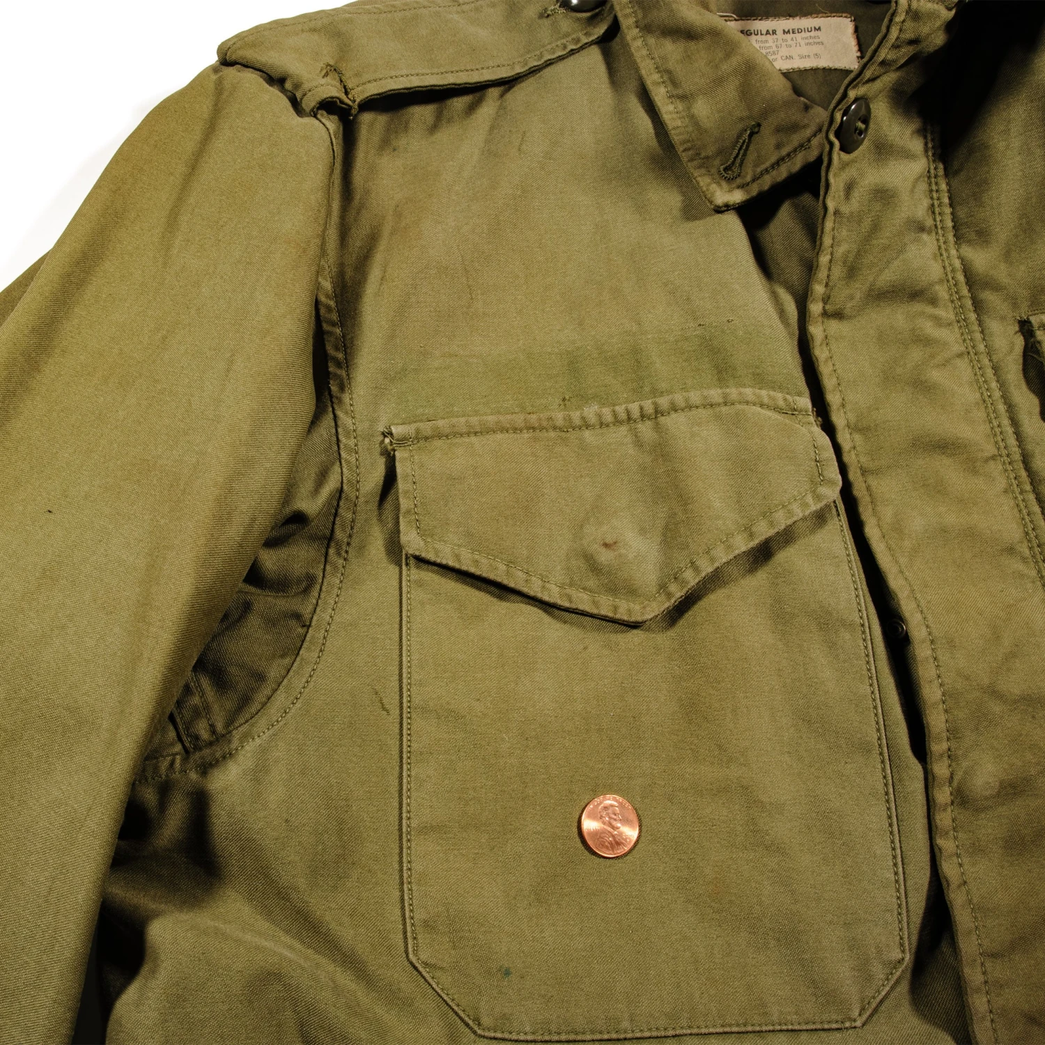 VINTAGE US ARMY M-1951 M51 FIELD JACKET 1963 VIETNAM WAR SIZE MEDIUM REGULAR(Us Army M 1951 M51 1963 Field Jacket Vietnam Regular Medium) 9 VINTAGE US ARMY M-1951 M51 FIELD JACKET 1963 VIETNAM WAR SIZE MEDIUM REGULAR(Us Army M 1951 M51 1963 Field Jacket Vietnam Regular Medium) - Image 9