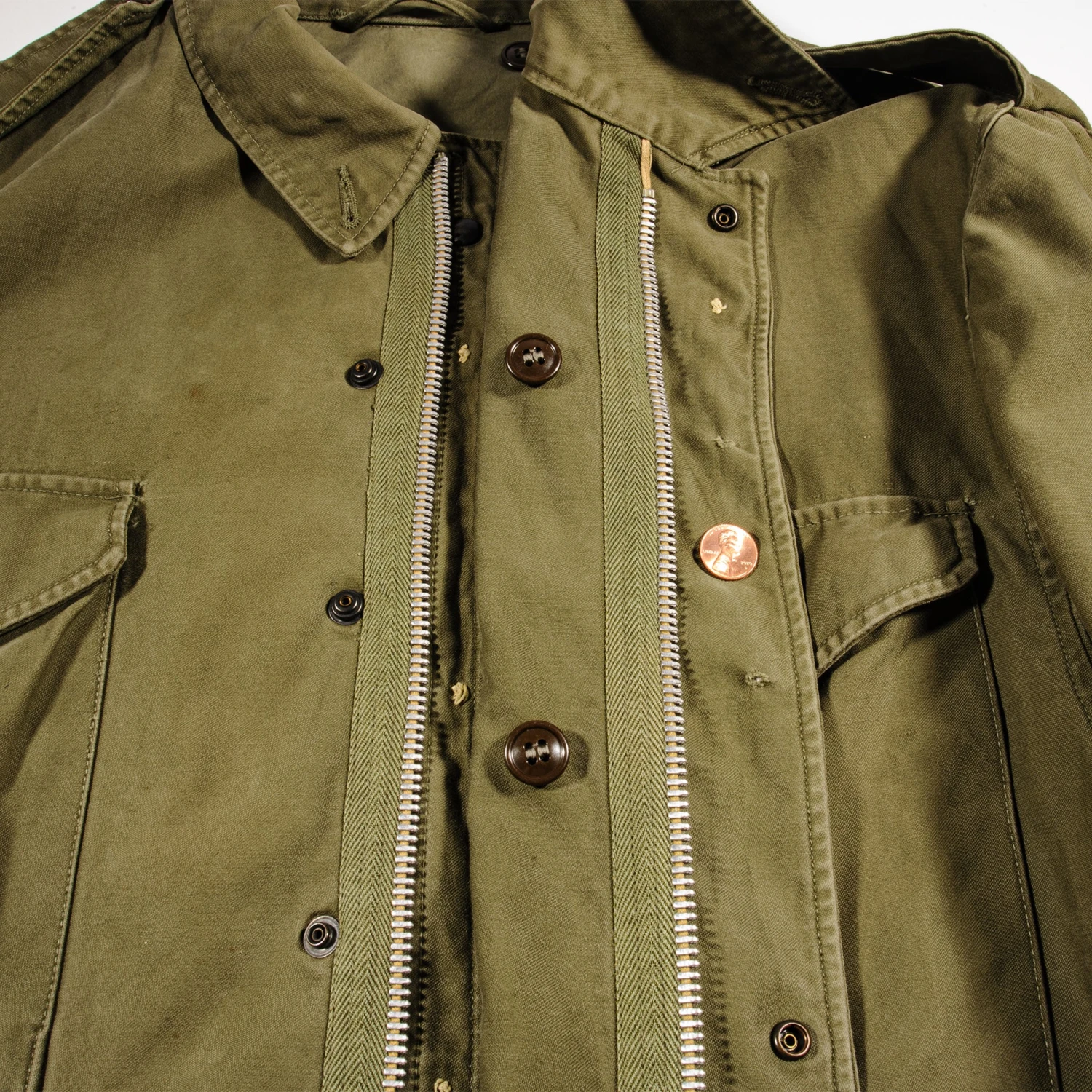 US ARMY M-1951 M51 FIELD JACKET 1950'S KOREAN WAR SIZE XL 1ST CAVALRY DIVISION(Us Army M 1951 M51 1950s 1960s Field Jacket Korean War 1st Cavalry Division) 12 US ARMY M-1951 M51 FIELD JACKET 1950'S KOREAN WAR SIZE XL 1ST CAVALRY DIVISION(Us Army M 1951 M51 1950s 1960s Field Jacket Korean War 1st Cavalry Division) - Image 12