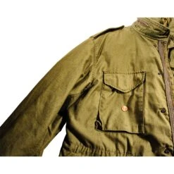 US ARMY M-1965 M65 FIELD JACKET WITH LINER 1981 SIZE XL REGULAR(Us Army M 1965 M65 1981 Field Jacket Gulf War Extra Large Regular With Liner) -Rare Gear USA Shop armys0175stainfrontpocket