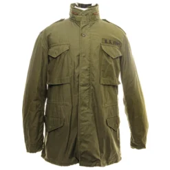 VINTAGE US ARMY M-1965 M65 FIELD JACKET 1978 SIZE MEDIUM LONG DEADSTOCK(Us Army M 1965 M65 1978 Field Jacket Vietnam War Medium Long Deadstock)