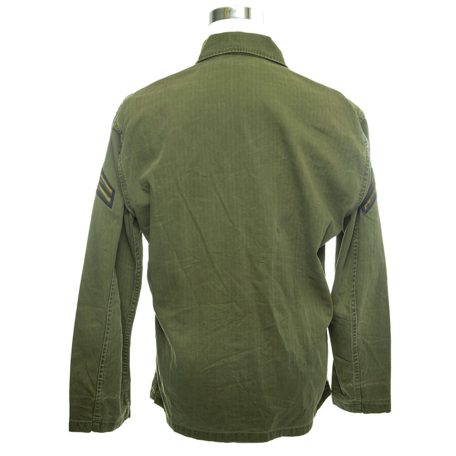 VINTAGE US ARMY UTILITY SHIRT 1940'S WW2 CORPORAL PATCHES(Us Army 1940s Ww2 Utility Shirt Corporal) 3 VINTAGE US ARMY UTILITY SHIRT 1940'S WW2 CORPORAL PATCHES(Us Army 1940s Ww2 Utility Shirt Corporal) - Image 3