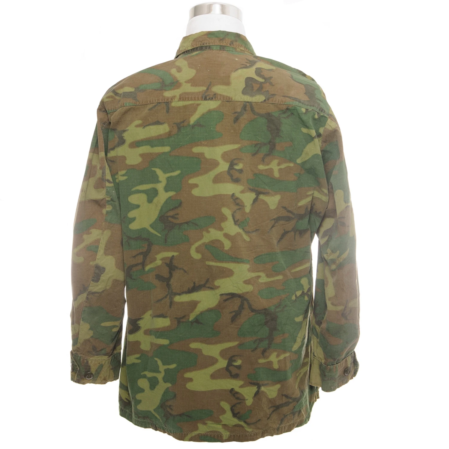 US ARMY TROPICAL COMBAT ERDL JACKET 5TH PATTERN RIPSTOP 1968 VIETNAM WAR SIZE LARGE REGULAR(Vietnam War Tropical Combat Camo Jacket Ripstop 1968 Large Regular) 3 US ARMY TROPICAL COMBAT ERDL JACKET 5TH PATTERN RIPSTOP 1968 VIETNAM WAR SIZE LARGE REGULAR(Vietnam War Tropical Combat Camo Jacket Ripstop 1968 Large Regular) - Image 3