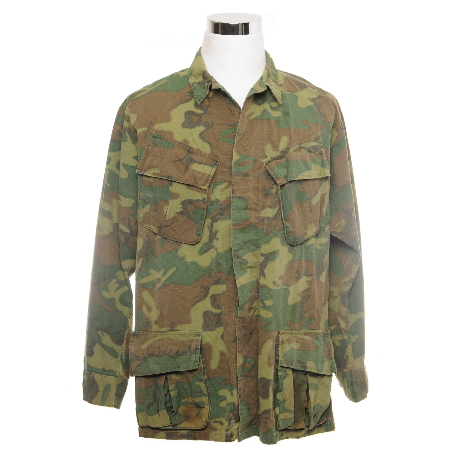 US ARMY TROPICAL COMBAT ERDL JACKET 5TH PATTERN RIPSTOP 1968 VIETNAM WAR SIZE LARGE REGULAR(Vietnam War Tropical Combat Camo Jacket Ripstop 1968 Large Regular) 1 US ARMY TROPICAL COMBAT ERDL JACKET 5TH PATTERN RIPSTOP 1968 VIETNAM WAR SIZE LARGE REGULAR(Vietnam War Tropical Combat Camo Jacket Ripstop 1968 Large Regular)