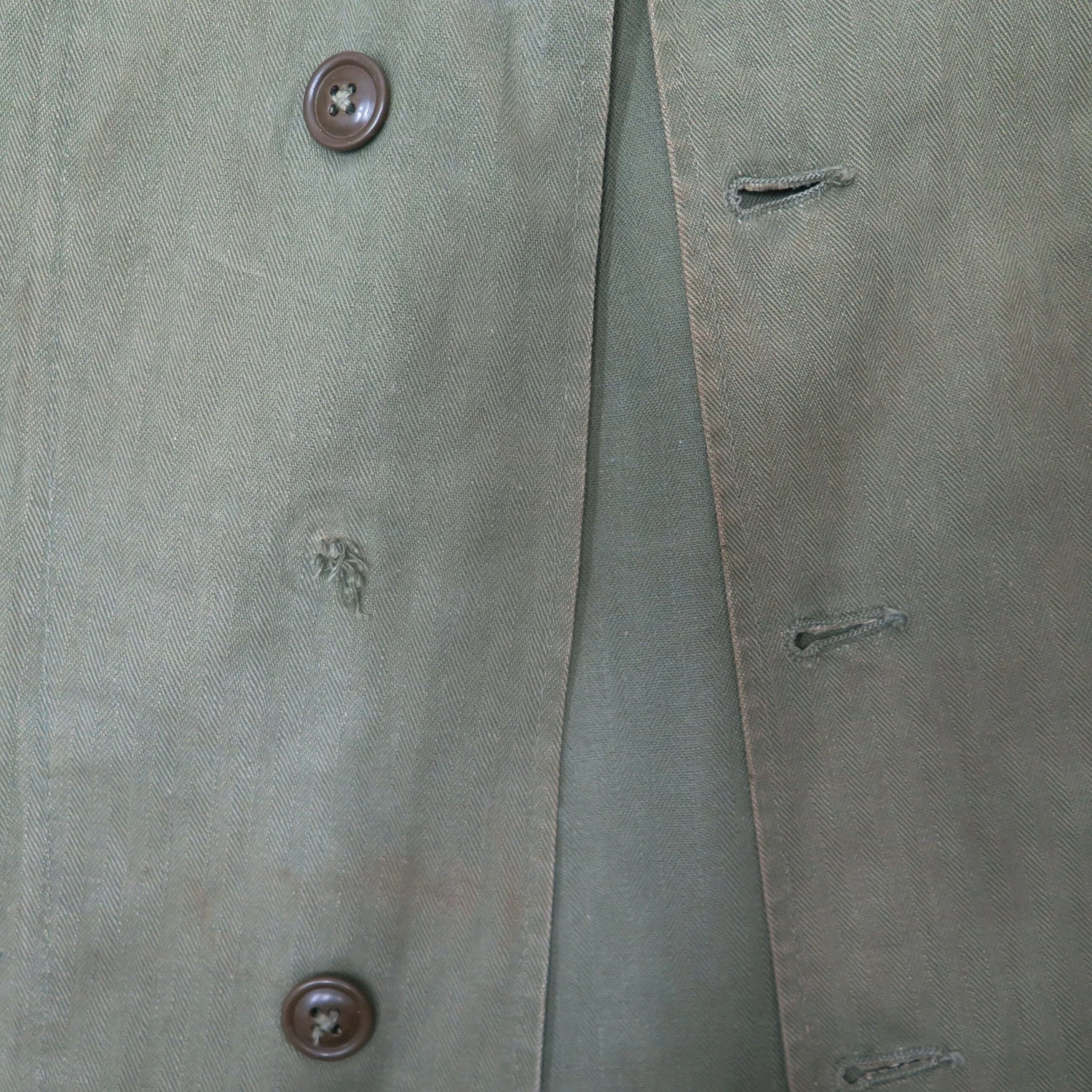 US ARMY UTILITY SHIRT HBT 1950'S EARLY VIETNAM WAR(Us Army 1960s Vietnam Shirt Utility Sateen 1) 7 US ARMY UTILITY SHIRT HBT 1950'S EARLY VIETNAM WAR(Us Army 1960s Vietnam Shirt Utility Sateen 1) - Image 7