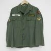US ARMY UTILITY SHIRT P-58 P58 1960'S 7TH ARMY SPECIALIST E5 PATCH SIZE SMALL(Us Army 1960s Vietnam Shirt Utility Sateen 7th Army Specialist)