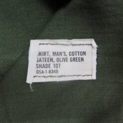 VINTAGE US ARMY UTILITY SHIRT P-64 P64 1970'S SIZE 14 1/2 X 33 DEADSTOCK(Us Army 1970s Vietnam Shirt Utility Deadstock) -Rare Gear USA Shop blk tag