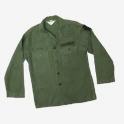 VINTAGE US ARMY UTILITY SHIRT P-58 P58 28TH INFANTRY DIVISION SIZE SMALL(Us Army 1960s Vietnam Shirt Utility 28th Infantry Division Private Small) -Rare Gear USA Shop bras open