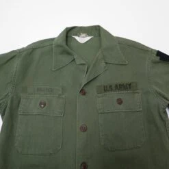 VINTAGE US ARMY UTILITY SHIRT P-58 P58 28TH INFANTRY DIVISION SIZE SMALL(Us Army 1960s Vietnam Shirt Utility 28th Infantry Division Private Small) -Rare Gear USA Shop bras zoom