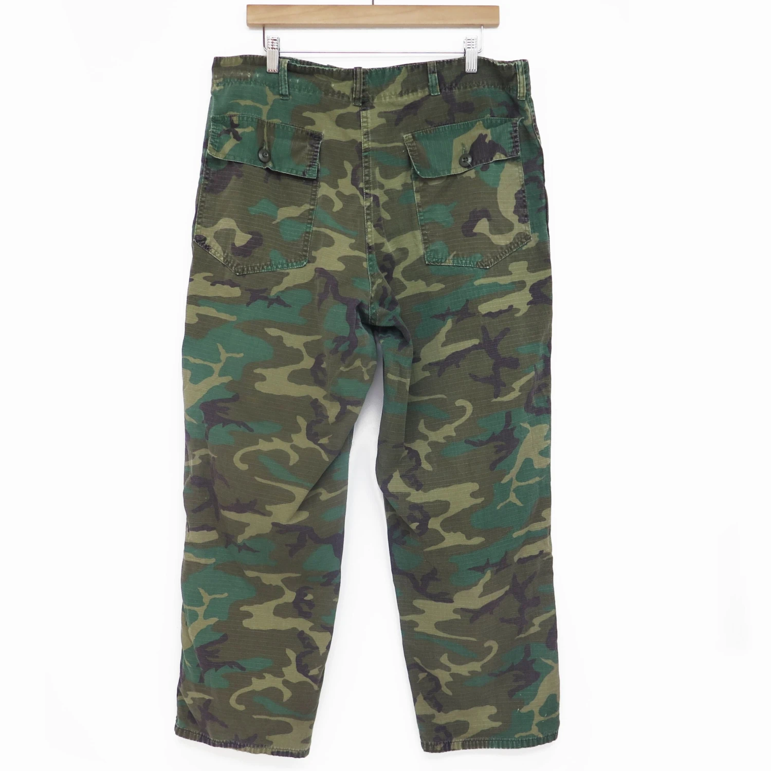 US ARMY UTILITY TROUSERS PANTS RIP STOP ERDL 1970'S SIZE 36x25(Field Pants Utility Trousers Rip Stop Camo) 2 US ARMY UTILITY TROUSERS PANTS RIP STOP ERDL 1970'S SIZE 36x25(Field Pants Utility Trousers Rip Stop Camo) - Image 2