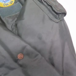 VINTAGE USAF US AIR FORCE FLIGHT JACKET 1975 SIZE MEDIUM USS CONSTELLATION CV64 PATCH(Vintage Usaf Air Force Uss Constellation Cv64 Patch Flight Jacket 1975 Medium) -Rare Gear USA Shop flyiing stain