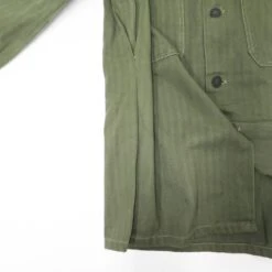 VINTAGE US ARMY UTILITY SHIRT HBT 13 STARS BUTTONS 1950S KOREAN WAR PATCH SMALL(Us Army Vietnam First Pattern Shirt Utility Sateen Og 107 60s Small) -Rare Gear USA Shop furlan sew