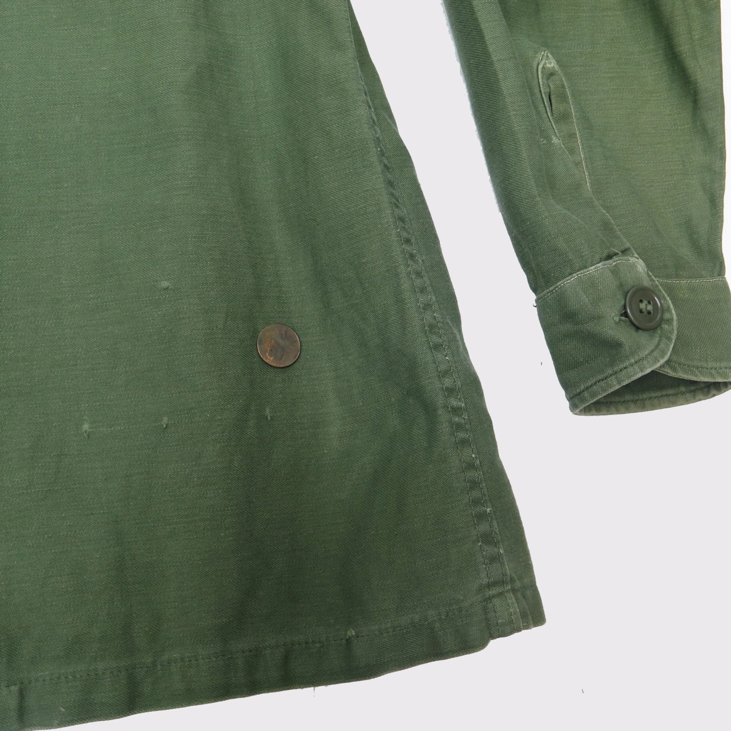 US ARMY UTILITY SHIRT P-64 P64 1960'S VIETNAM WAR 137TH INFANTRY REGIMENT 69TH INFANTRY BRIGADE PATCHED(Us Army 1960s Vietnam Shirt Utility 137th Infantry Regiment 69th Infantry Brigade Patched) 9 US ARMY UTILITY SHIRT P-64 P64 1960'S VIETNAM WAR 137TH INFANTRY REGIMENT 69TH INFANTRY BRIGADE PATCHED(Us Army 1960s Vietnam Shirt Utility 137th Infantry Regiment 69th Infantry Brigade Patched) - Image 9