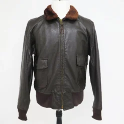 VINTAGE USN US NAVY LEATHER JACKET FLYERS TYPE G-1 G1 1967 SIZE 44(Usn Navy Leather Jacket Flyers Type G 1 1967)