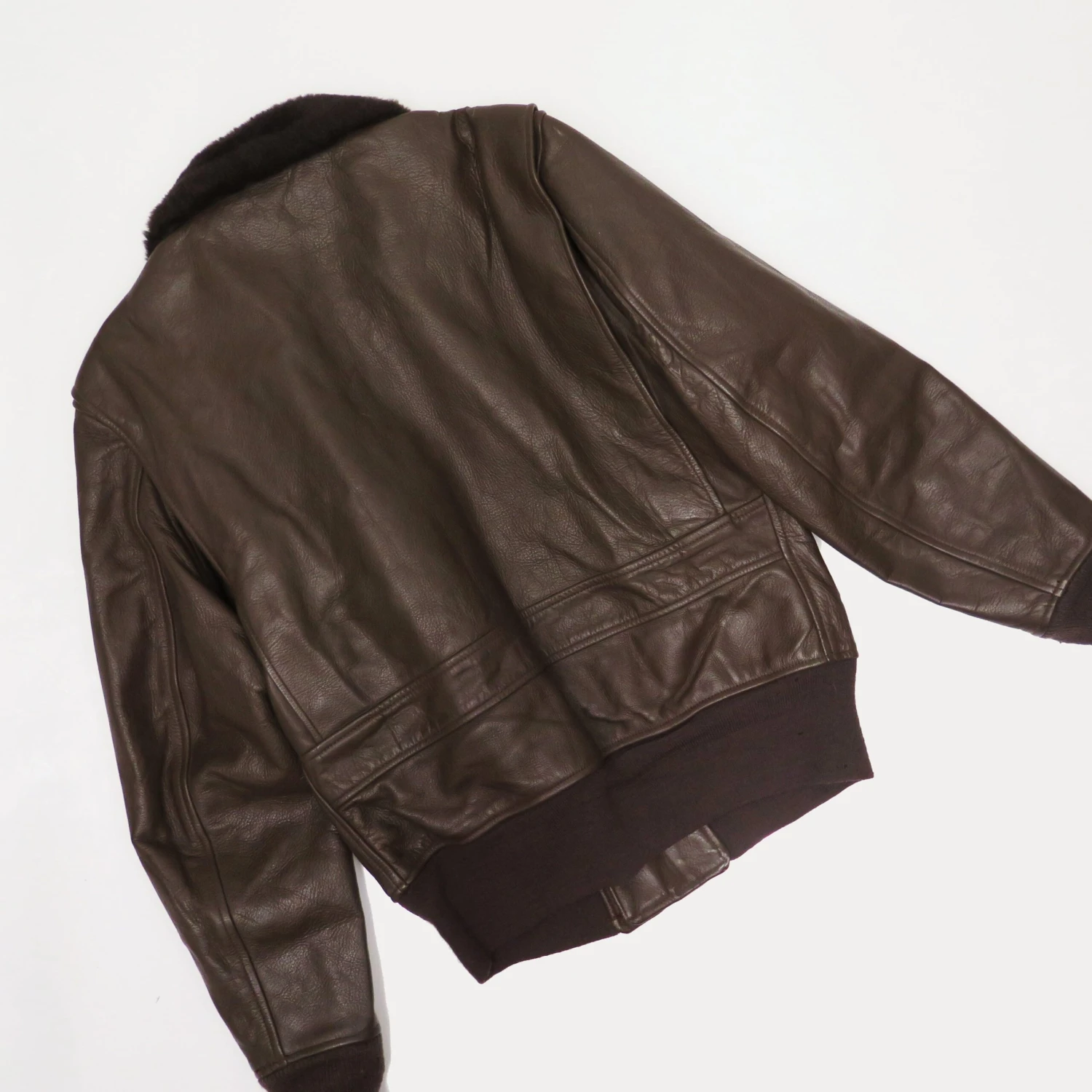 USN US NAVY LEATHER JACKET FLYERS TYPE G-1 G1 1976 SIZE 42(Product 6) 3 USN US NAVY LEATHER JACKET FLYERS TYPE G-1 G1 1976 SIZE 42(Product 6) - Image 3