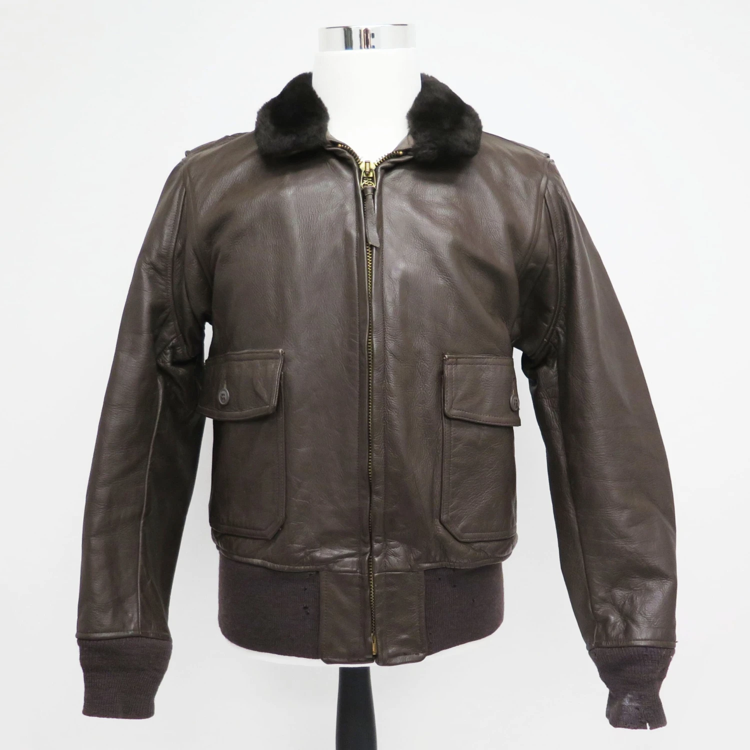 USN US NAVY LEATHER JACKET FLYERS TYPE G-1 G1 1976 SIZE 42(Product 6) 1 USN US NAVY LEATHER JACKET FLYERS TYPE G-1 G1 1976 SIZE 42(Product 6)