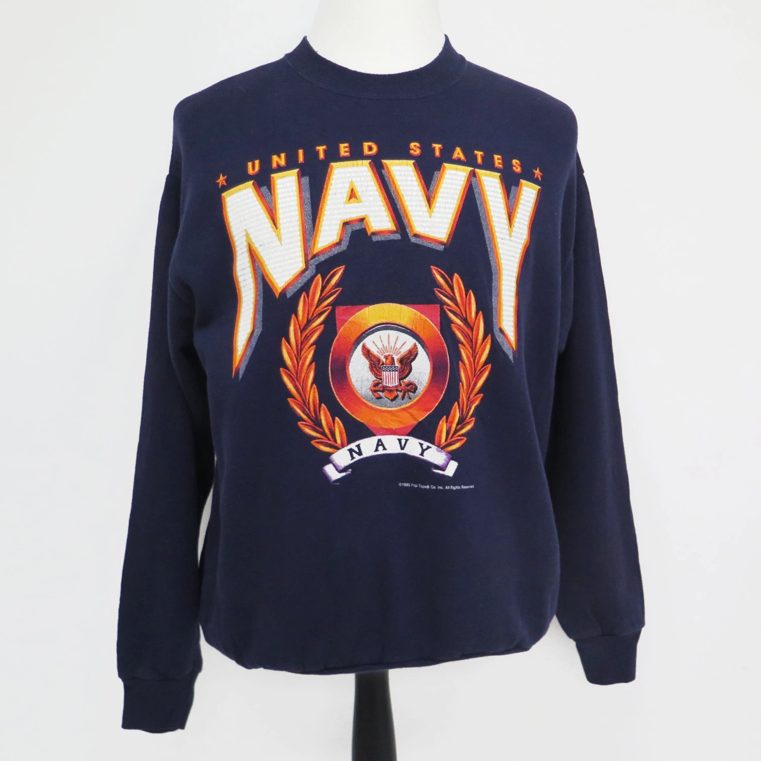 USN US NAVY SWEATSHIRT CREWNECK 1995 SIZE LARGE(Usn Navy 1995 Sweatshirt Large Lee) 1 USN US NAVY SWEATSHIRT CREWNECK 1995 SIZE LARGE(Usn Navy 1995 Sweatshirt Large Lee)