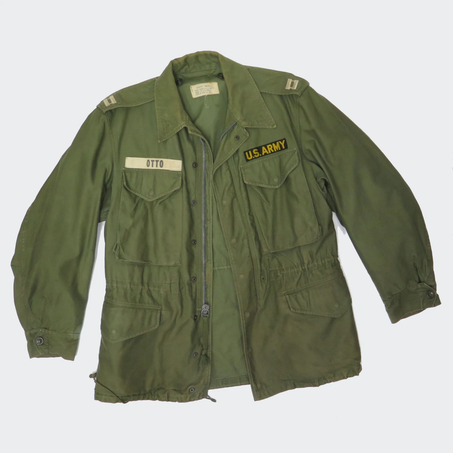 US ARMY M-1951 M51 FIELD JACKET 1960 VIETNAM WAR CAPTAIN PATCH SIZE SMALL SHORT(Vintage Us Army M 1951 M51 1960 Field Jacket Captain Short Small) 3 US ARMY M-1951 M51 FIELD JACKET 1960 VIETNAM WAR CAPTAIN PATCH SIZE SMALL SHORT(Vintage Us Army M 1951 M51 1960 Field Jacket Captain Short Small) - Image 3