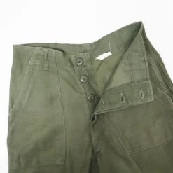 US ARMY UTILITY OG-107 SATEEN TROUSERS PANTS 1973 VIETNAM WAR SIZE W29 L29(Us Army Vietnam Field Pants Trousers 1973 W30 L31) -Rare Gear USA Shop pant zoom