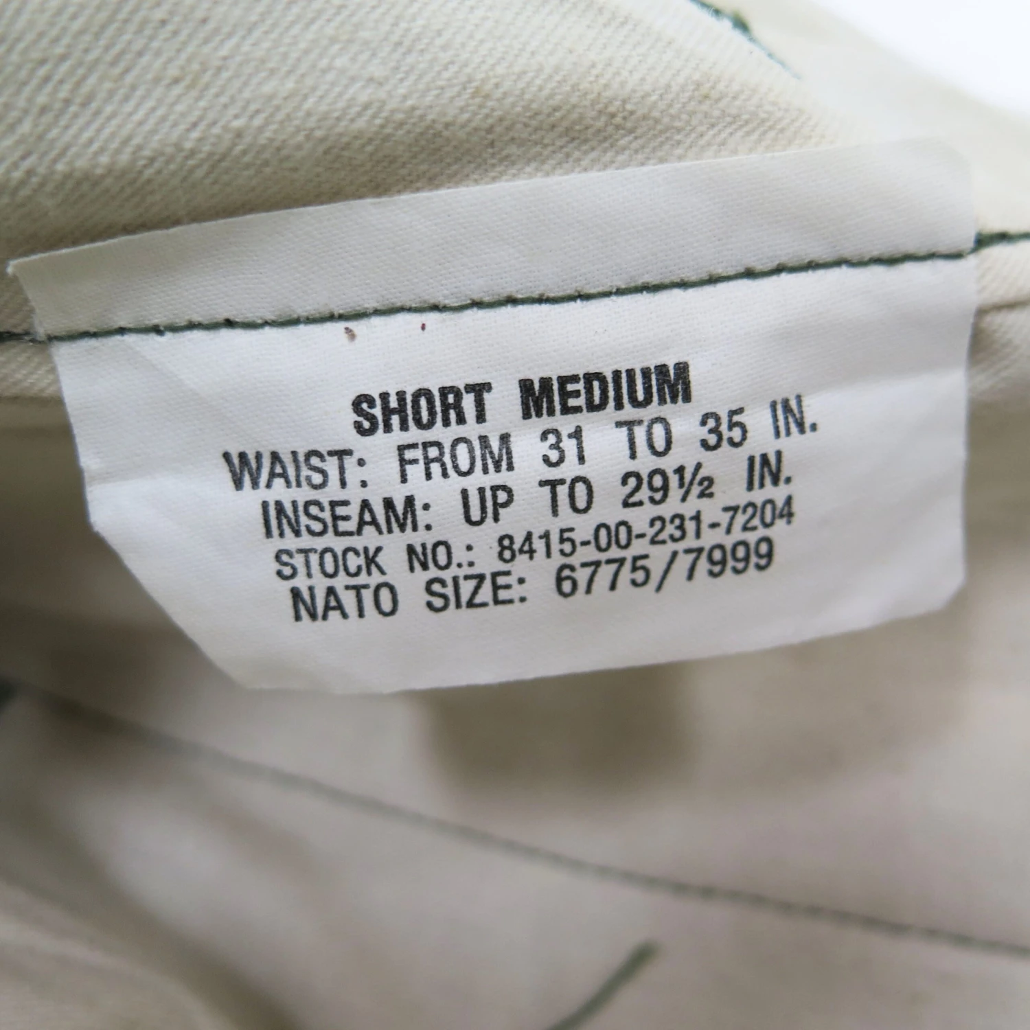 US ARMY FIELD TROUSERS PANTS M-1951 M51 50'S KOREAN WAR SIZE 35X28 MEDIUM SHORT(Field Trousers M 51 Wool 35x28) 3 US ARMY FIELD TROUSERS PANTS M-1951 M51 50'S KOREAN WAR SIZE 35X28 MEDIUM SHORT(Field Trousers M 51 Wool 35x28) - Image 3