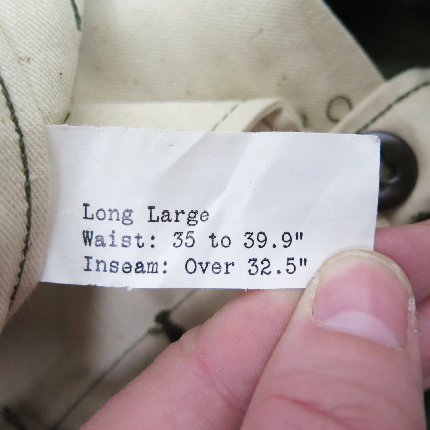 US ARMY FIELD TROUSERS PANTS M-1951 M51 50s KOREAN WAR SIZE 40X33 LONG LARGE(Korean War Field Trousers M 51 50s Wool 32x30) 3 US ARMY FIELD TROUSERS PANTS M-1951 M51 50s KOREAN WAR SIZE 40X33 LONG LARGE(Korean War Field Trousers M 51 50s Wool 32x30) - Image 3