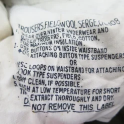 US ARMY FIELD TROUSERS PANTS M-1951 M51 1951 KOREAN WAR SIZE 28X32 SMALL LONG(Korean War Field Trousers M 51 1951 Wool 28x32) -Rare Gear USA Shop pants0005 stamp scaled