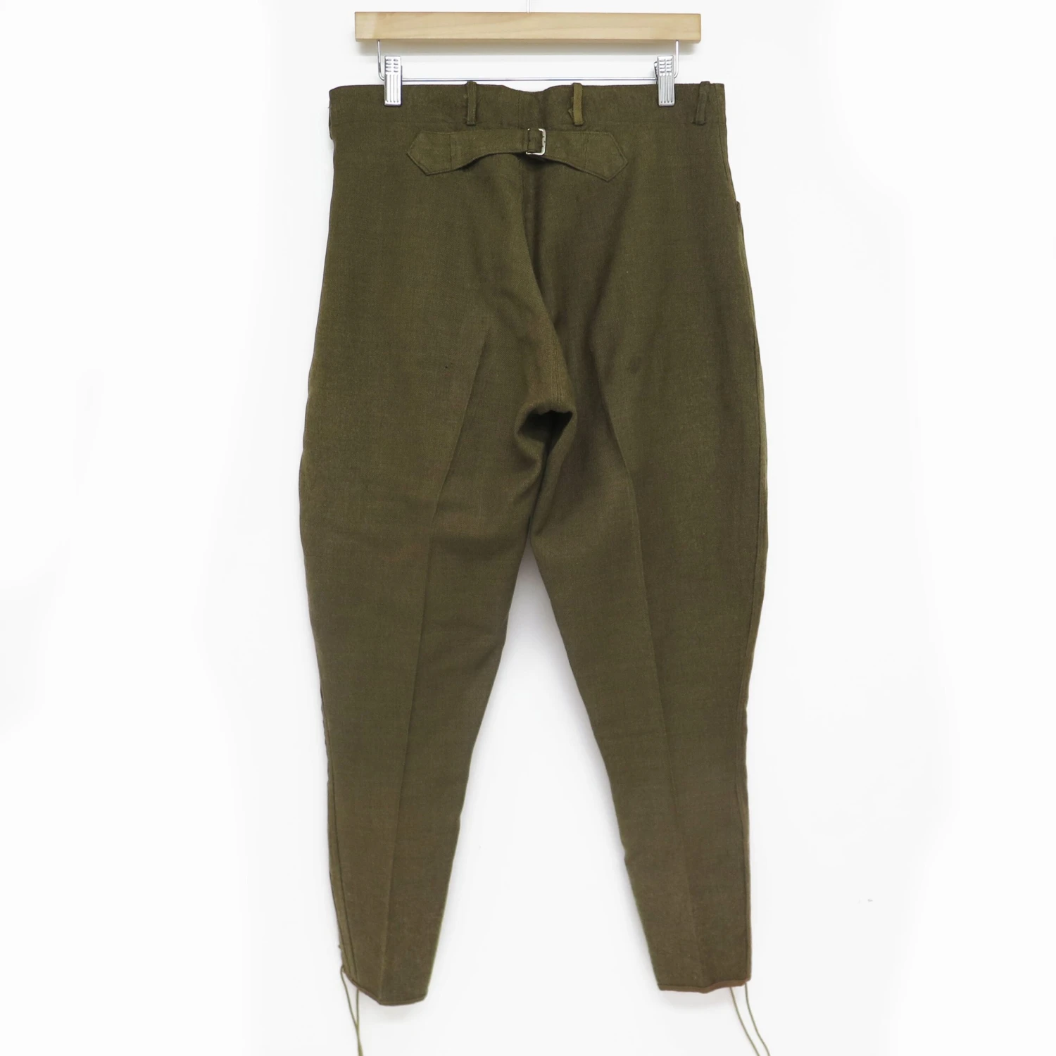US ARMY BUCKLE BACK FIELD TROUSERS WOOL JODHPURS 1910'S SIZE 32X27(1920s Field Trousers Wool 32x27) 2 US ARMY BUCKLE BACK FIELD TROUSERS WOOL JODHPURS 1910'S SIZE 32X27(1920s Field Trousers Wool 32x27) - Image 2
