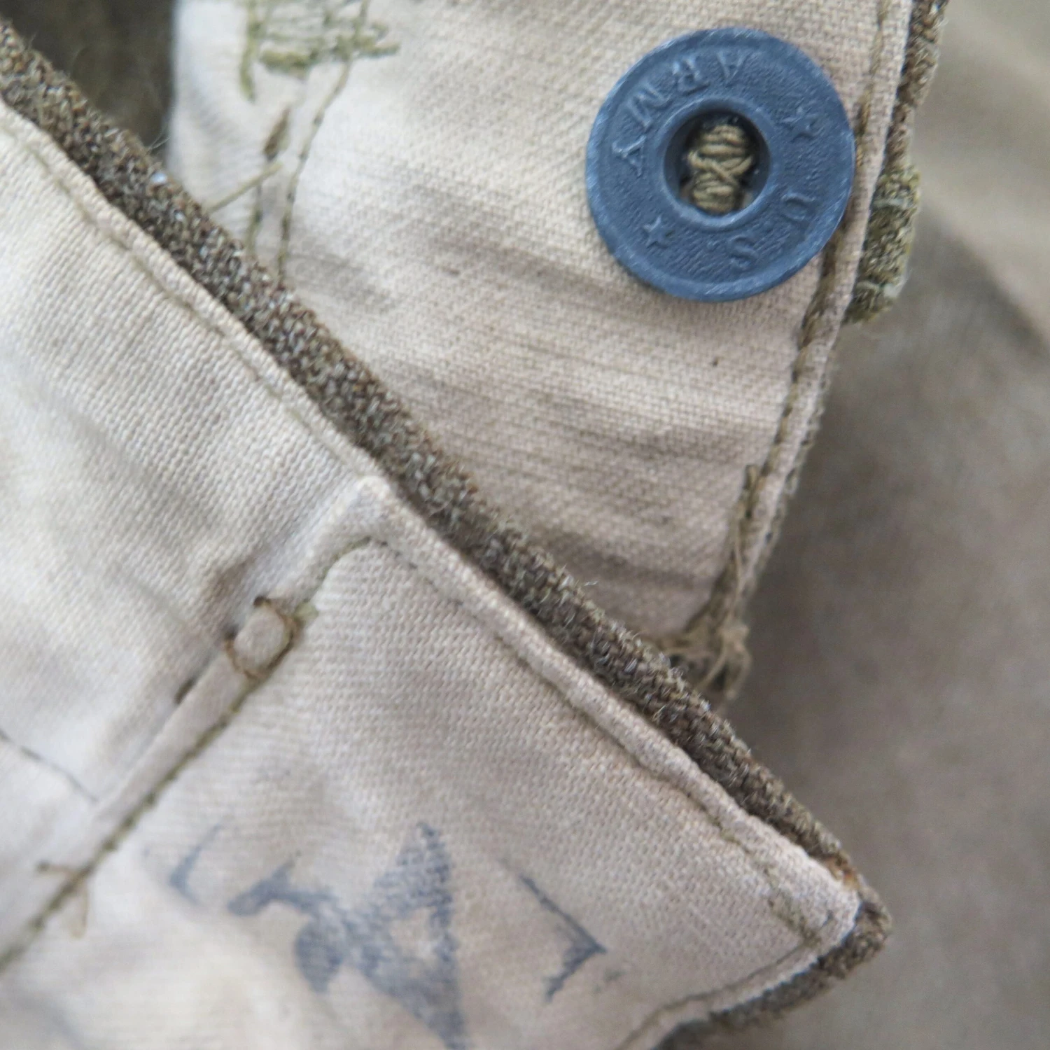 US ARMY BUCKLE BACK FIELD TROUSERS WOOL JODHPURS 1910'S SIZE 32X27(1920s Field Trousers Wool 32x27) 5 US ARMY BUCKLE BACK FIELD TROUSERS WOOL JODHPURS 1910'S SIZE 32X27(1920s Field Trousers Wool 32x27) - Image 5