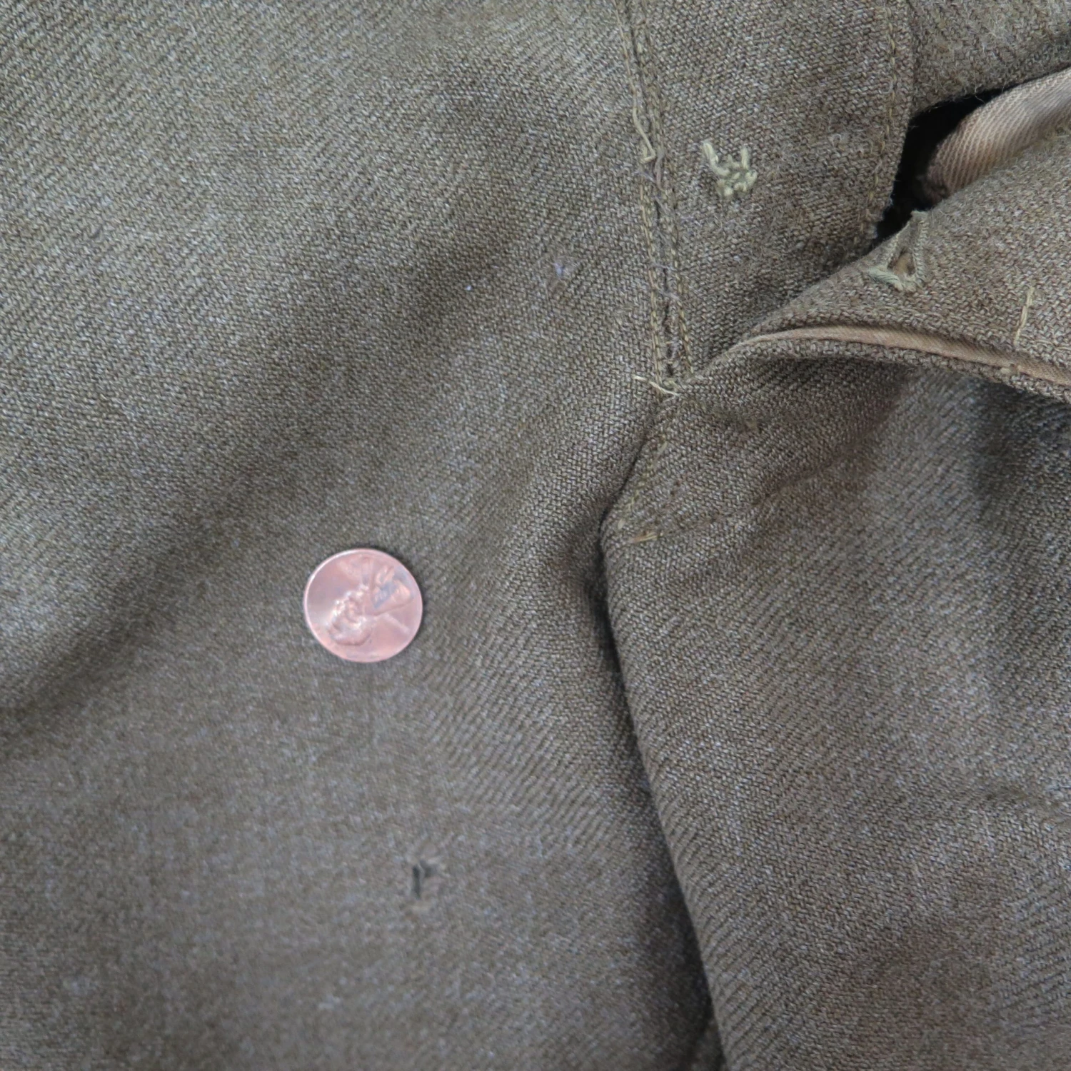 US ARMY BUCKLE BACK FIELD TROUSERS WOOL JODHPURS 1910'S SIZE 32X27(1920s Field Trousers Wool 32x27) 9 US ARMY BUCKLE BACK FIELD TROUSERS WOOL JODHPURS 1910'S SIZE 32X27(1920s Field Trousers Wool 32x27) - Image 9