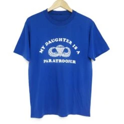VINTAGE MY DAUGHTER IS A PARATROOPER 80'S T-SHIRT SIZE MEDIUM(My Daughter Is A Paratrooper 80s T Shirt)